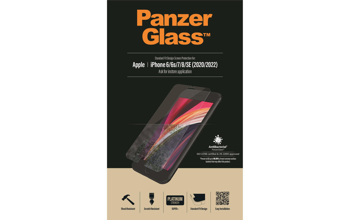 PanzerGlass Displayschutz Standart Fit iPhone 6/7/8/SE 2020