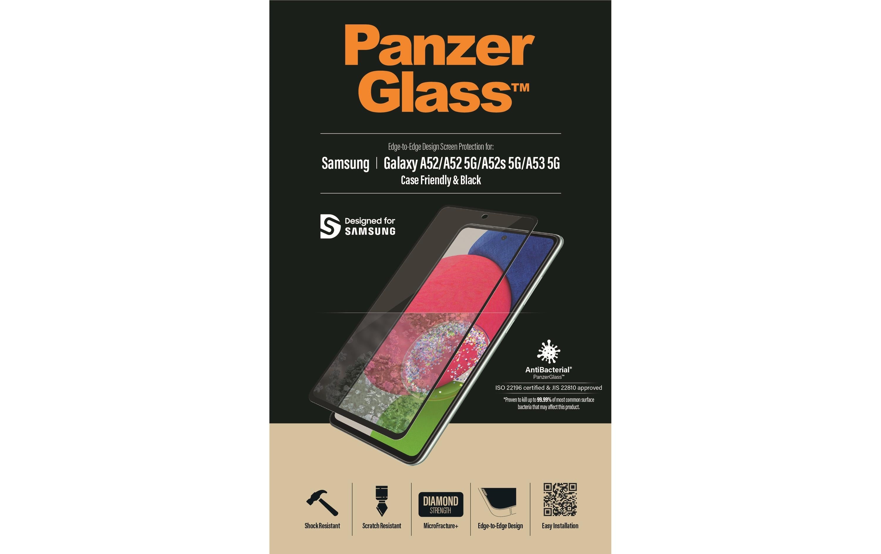 PanzerGlass Displayschutz Case Friendly Galaxy A52 / A52 5G / A53