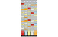 FRANKEN T-Kartentafel OfficePlaner 5 Träger, 35 Schlitze