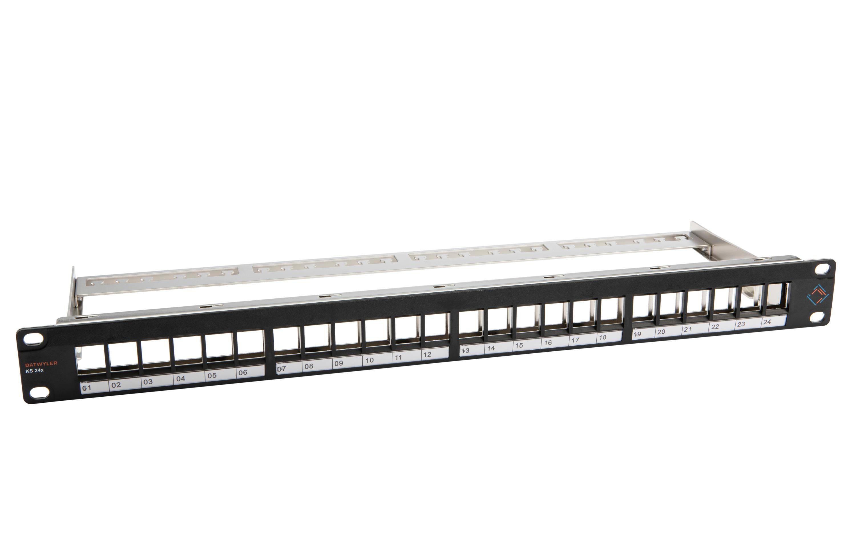 Dätwyler Patch Panel KS 24x schwarz