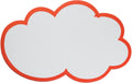 FRANKEN Moderationskarten Wolke 420 x 250 mm, weiss/rot, 20 Stück