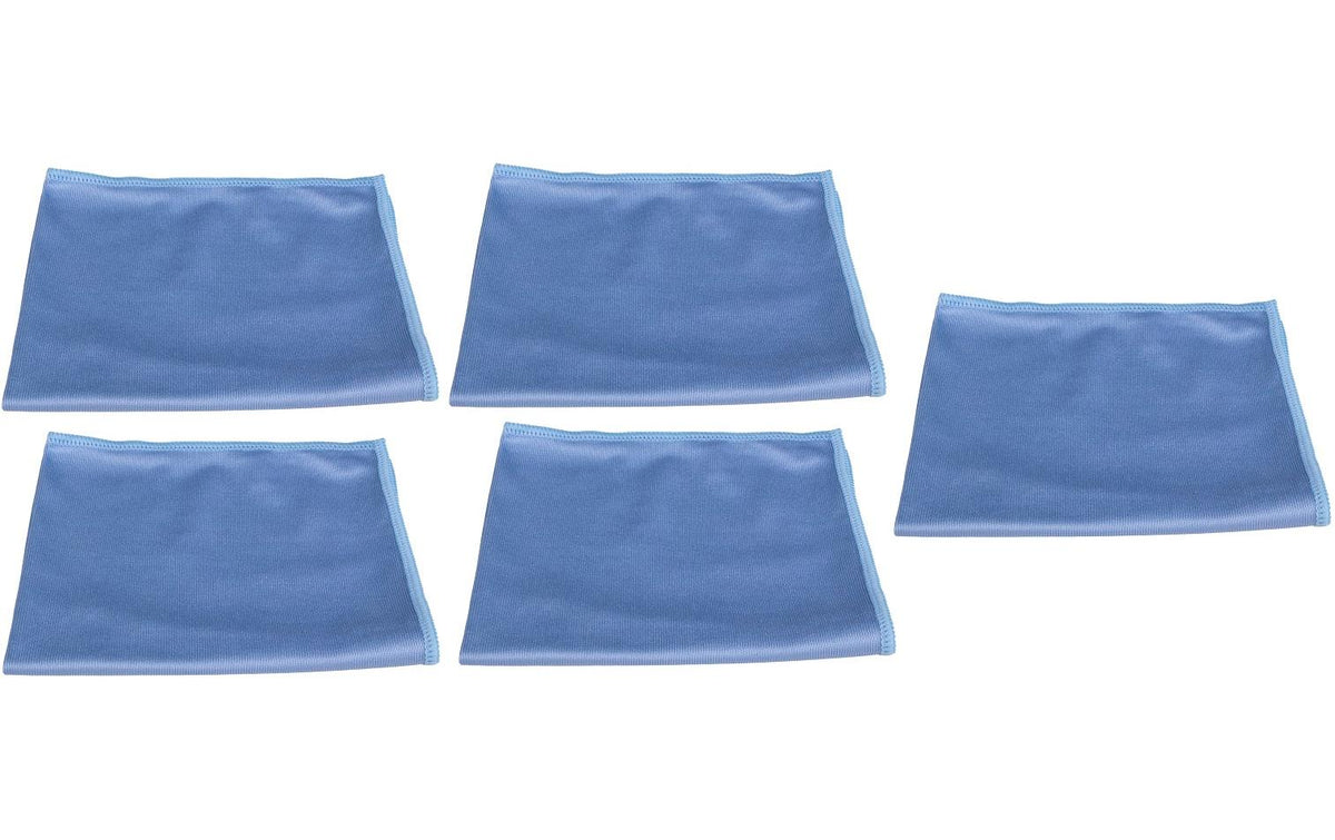 Edi Baur Mikrofaser Fenstertuch Crystal 5er Pack, blau, 40x40cm