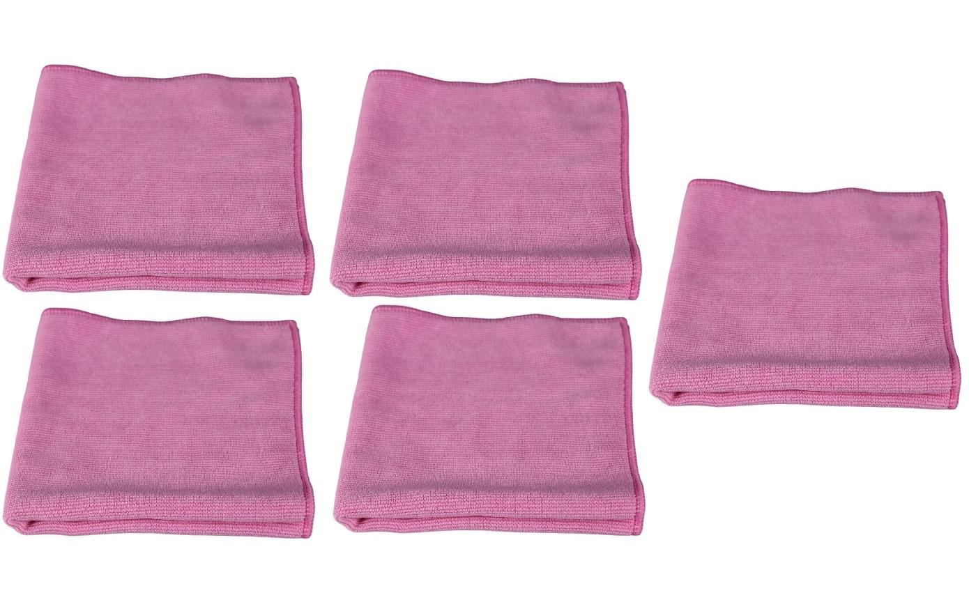 Edi Baur Mikrofasertuch Long Life 5er Pack rot, 40x40cm