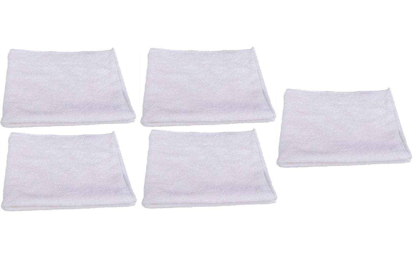Edi Baur Mikrofasertuch Black&White 5er Pack, weiss, 40x40cm