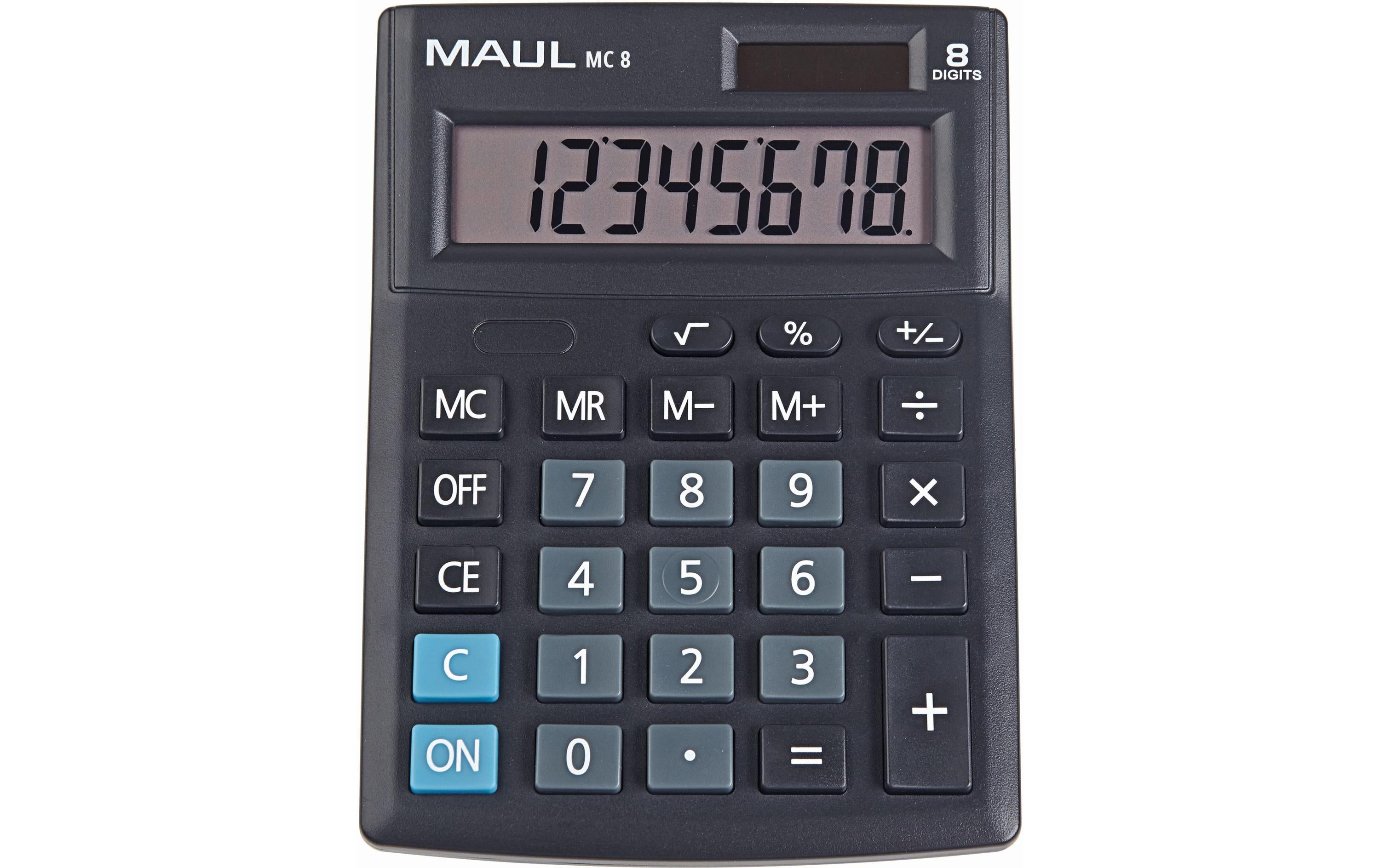 Maul Tischrechner MC8 8 Stellen, schwarz
