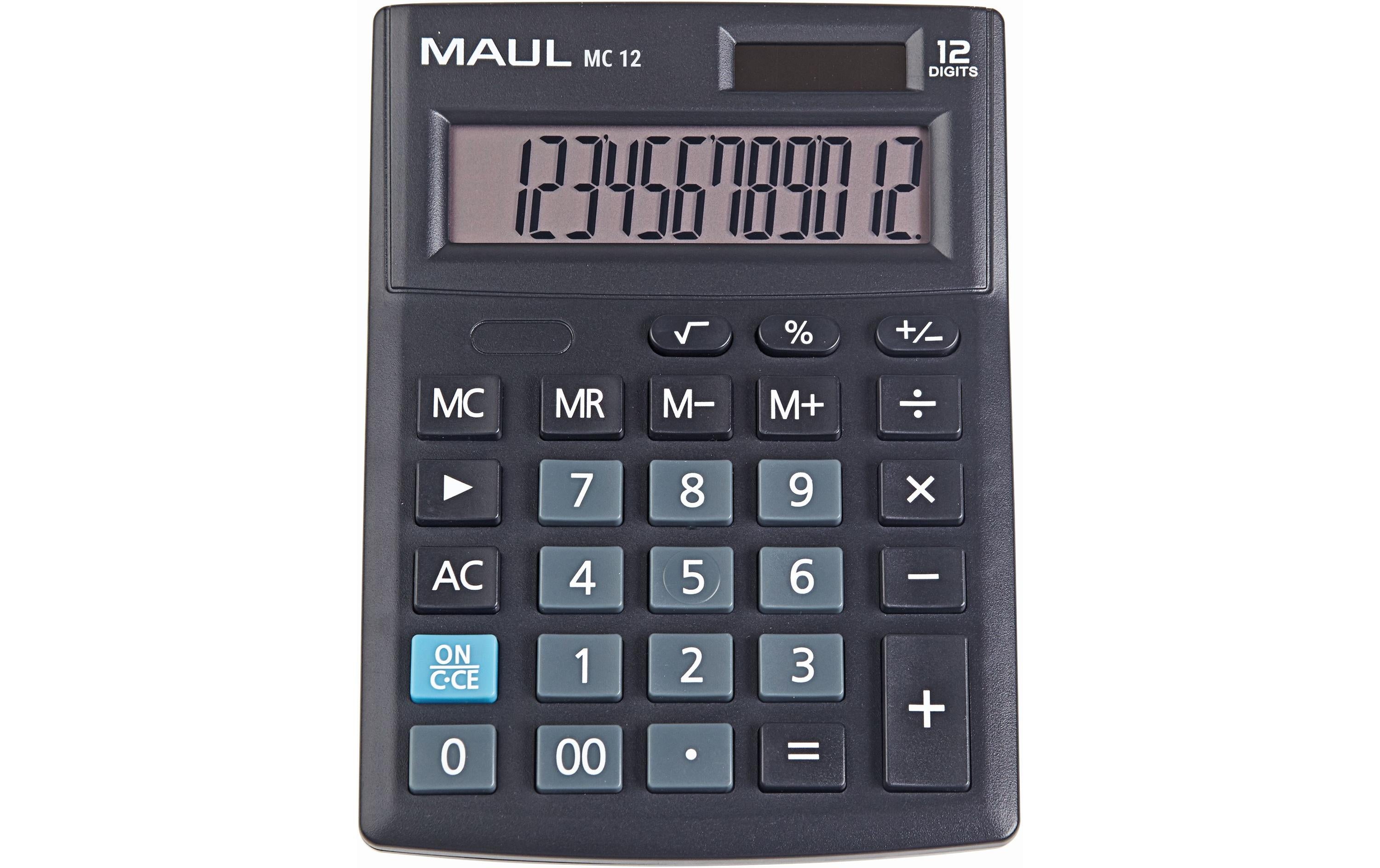 Maul Tischrechner MC12 12 Stellen, schwarz