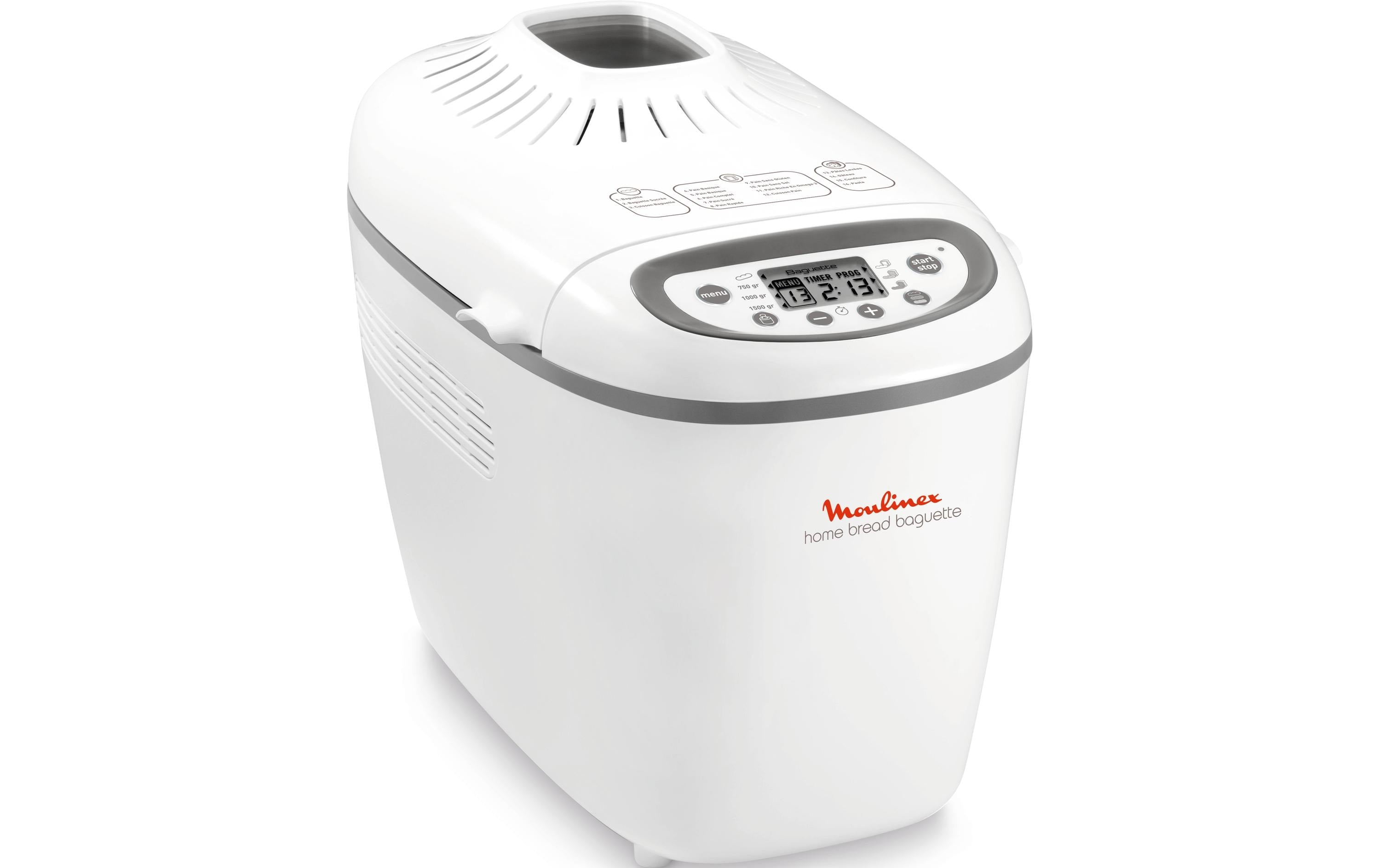 Moulinex Brotbackmaschine Bread Baguette 1600W, bis 1500g Brot, 16 Programme, LCD