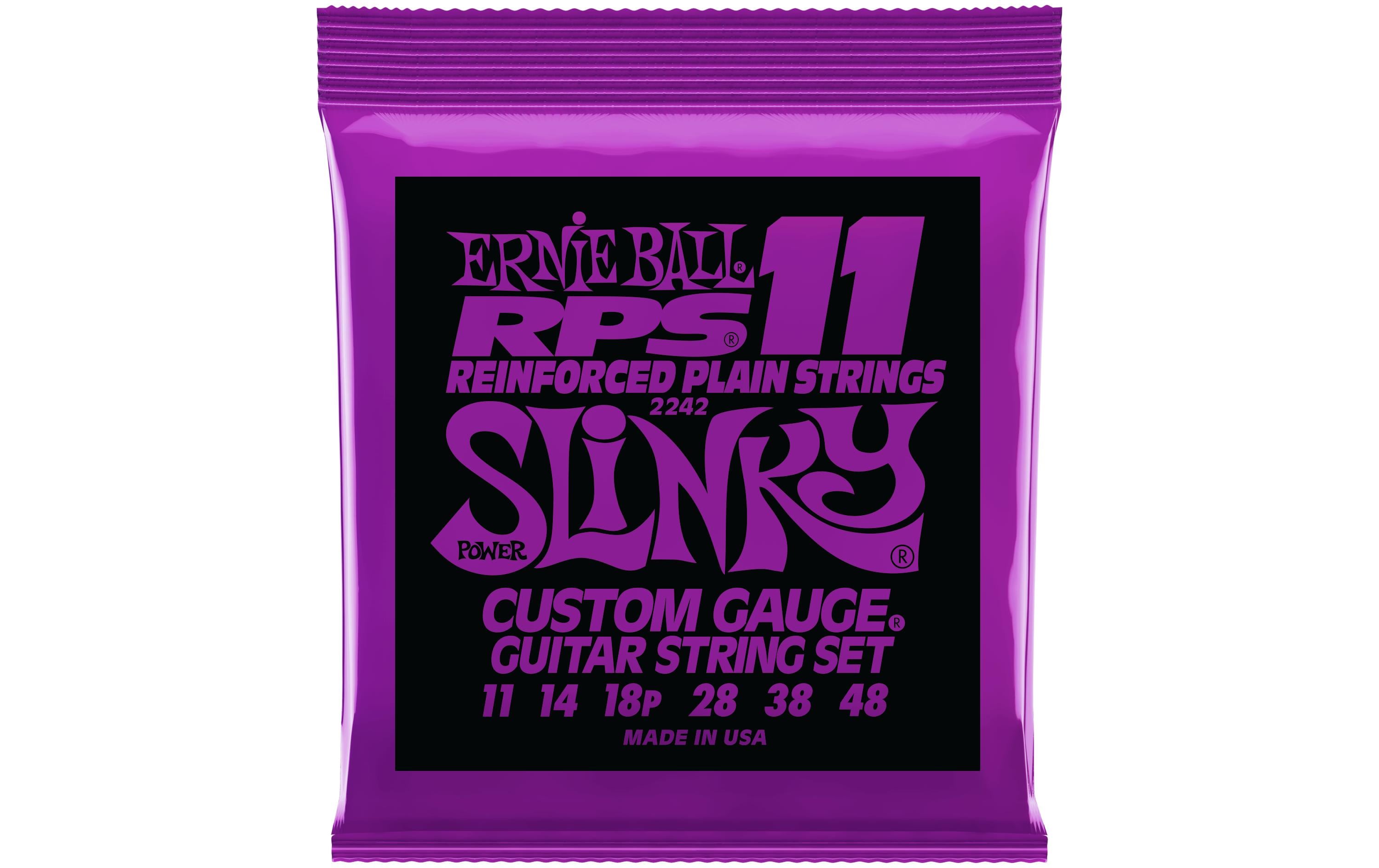 Ernie Ball 2242 Slinky RPS E-Gitarren Saitensatz, Power 11-48