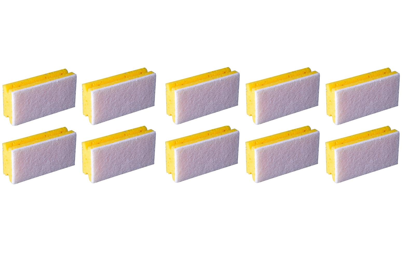 Edi Baur Padschwamm Profi gelb 10er Pack mit weissem Pad