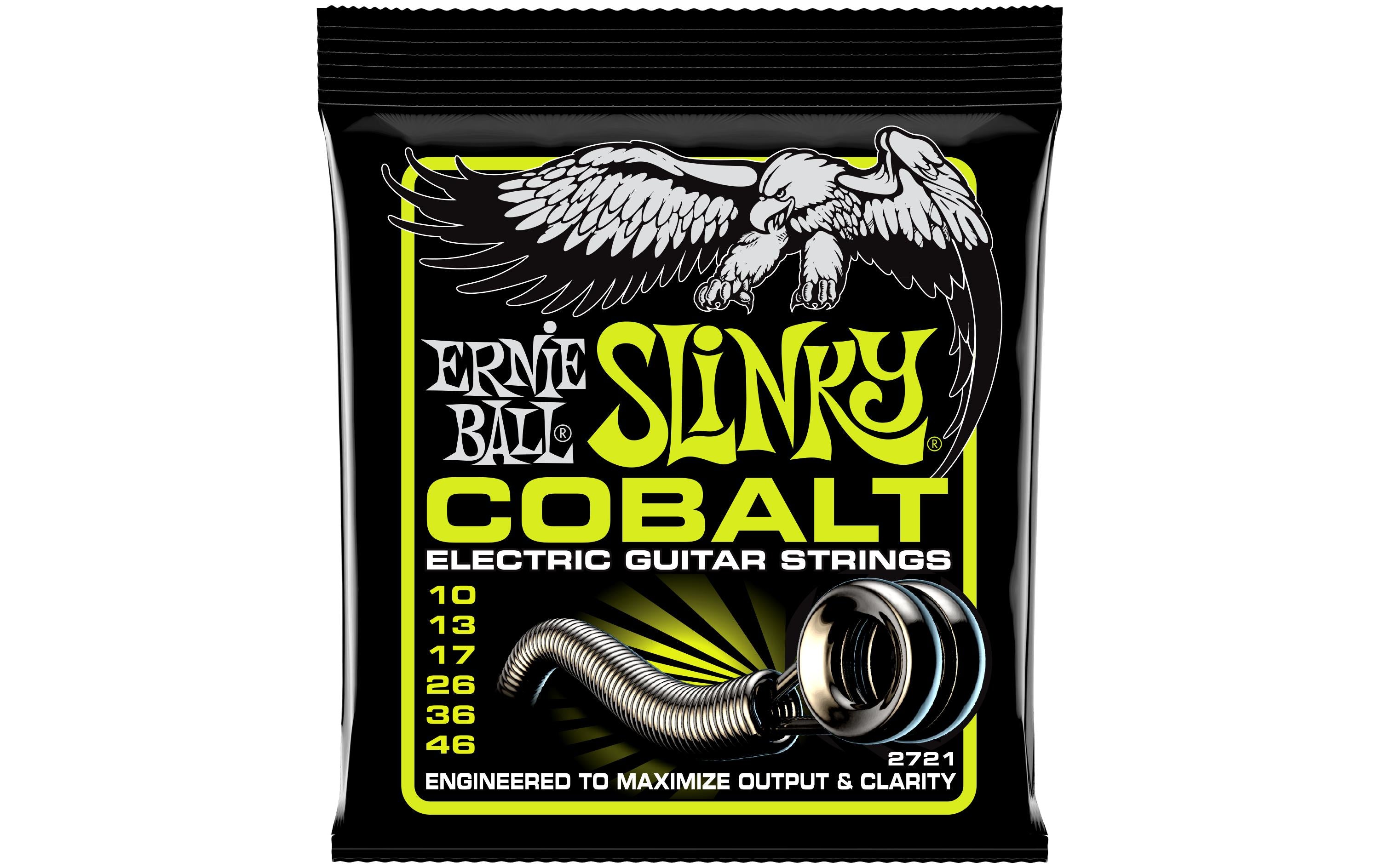 Ernie Ball 2721 Slinky Cobalt E-Gitarren Saitensatz, Regular 10-46