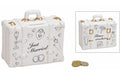 Spardose Koffer Just married aus Keramik B14xT6xH13cm