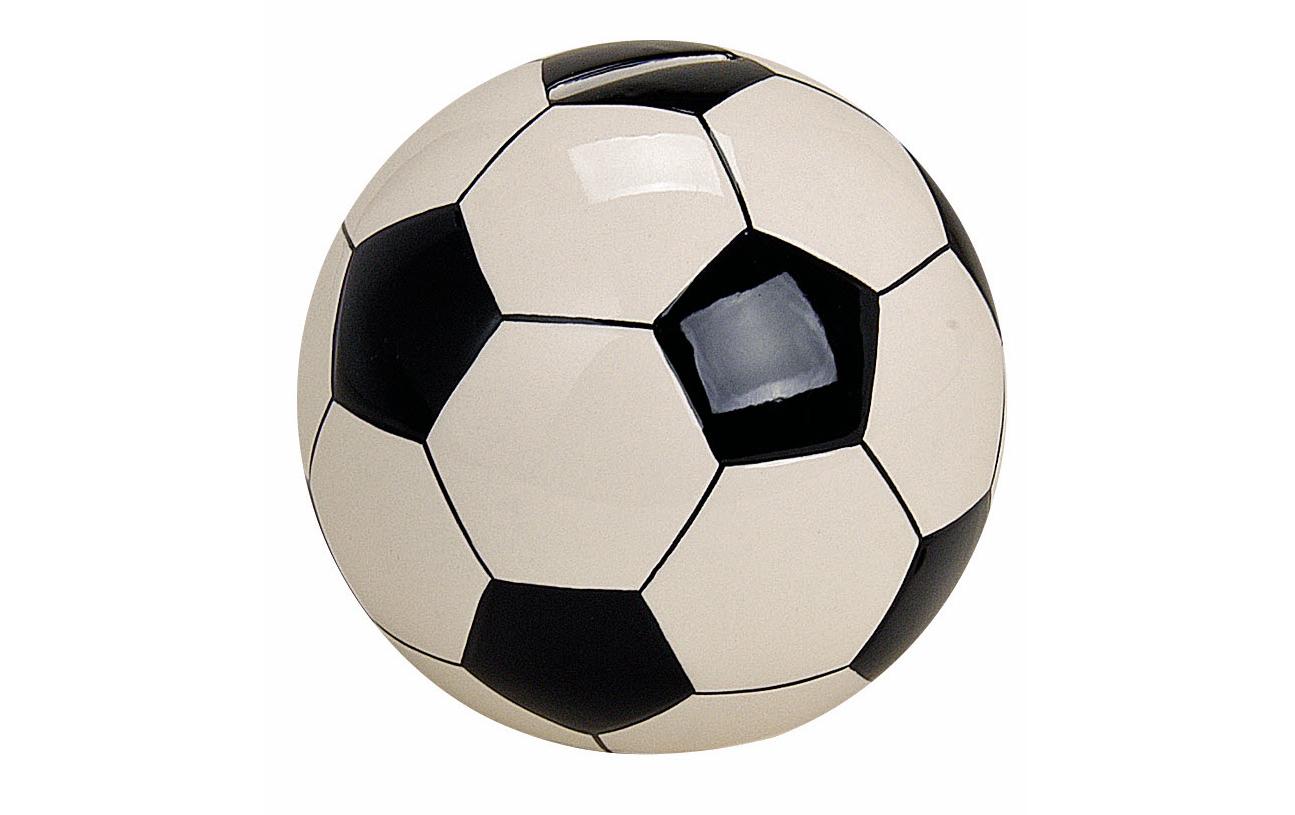 Spardose Fussball aus Keramik B13cm