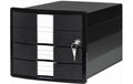HAN Schubladenbox IMPULS 3 geschl. Schubladen inkl. Schloss schwarz