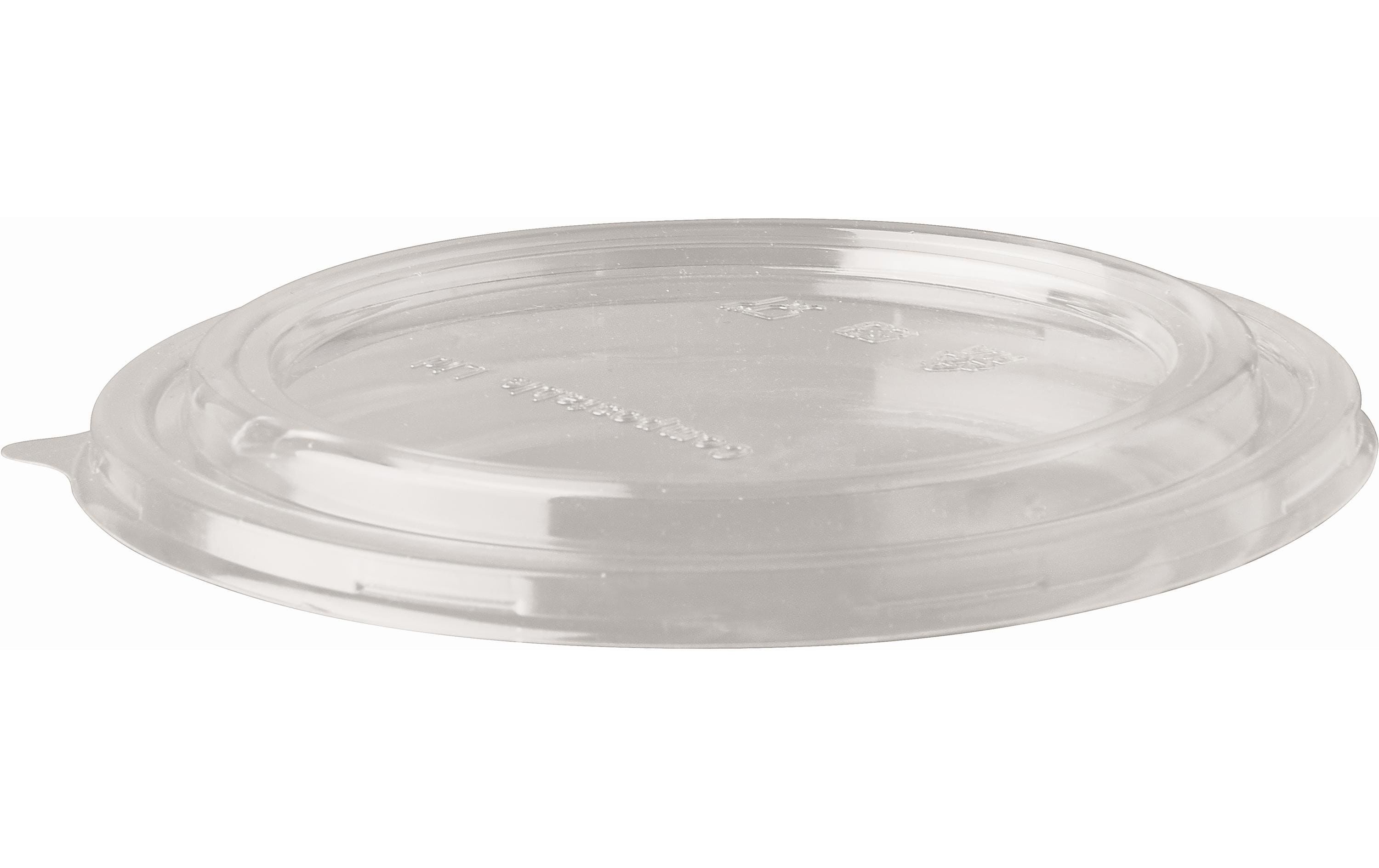 Papstar Deckel für Salatschale pure 50 Stück, Polylactid 15x2cm