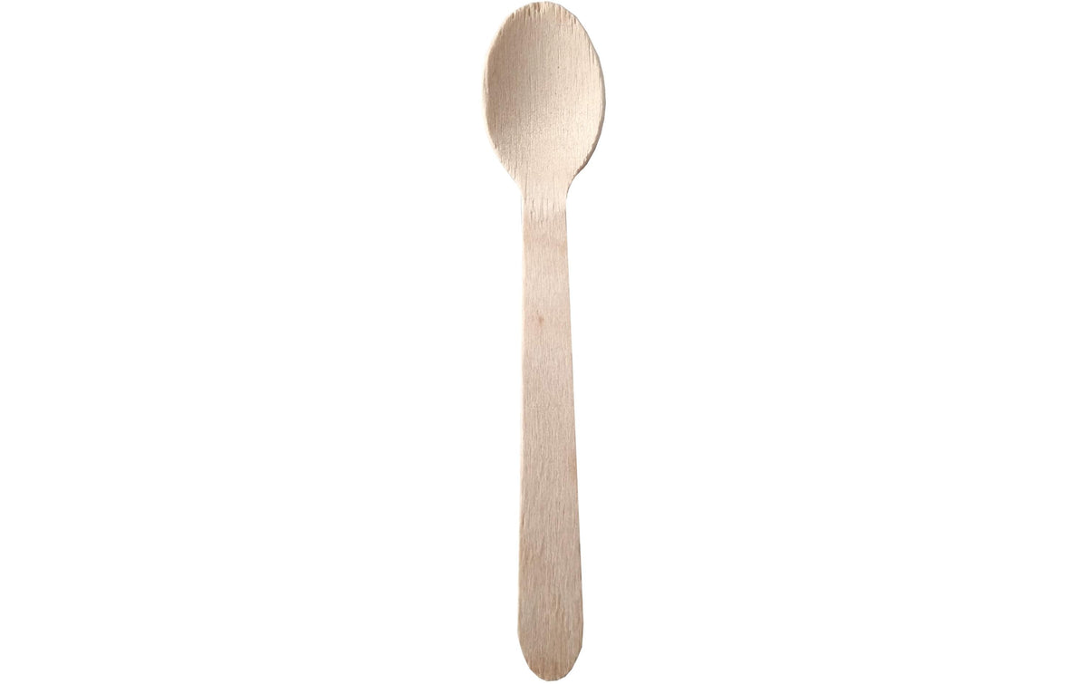 Papstar Holz-Kaffeelöffel pure 11cm Inhalt 25 Stück, Birkenholz