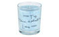 Herzog Kristallo Spruchglas pastellblau 20 T14 Gib jedem Tag die Chance