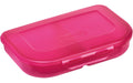 Herlitz Lunchbox Brotdose pink uni Pushverschluss, 23 x 15 x 4, 2-teilig
