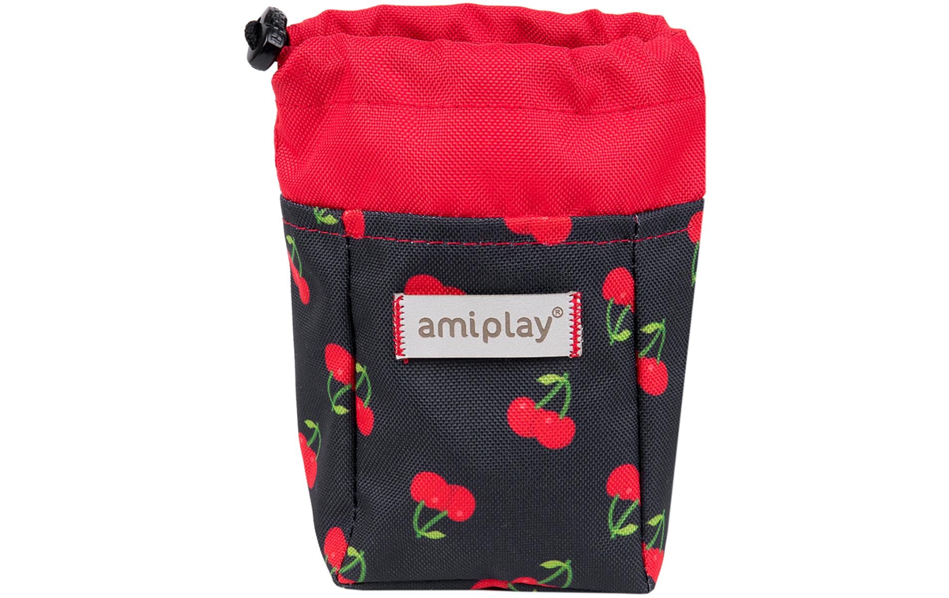 Amiplay Snackbeutel  Be Happy Cherry schwarz/rot
