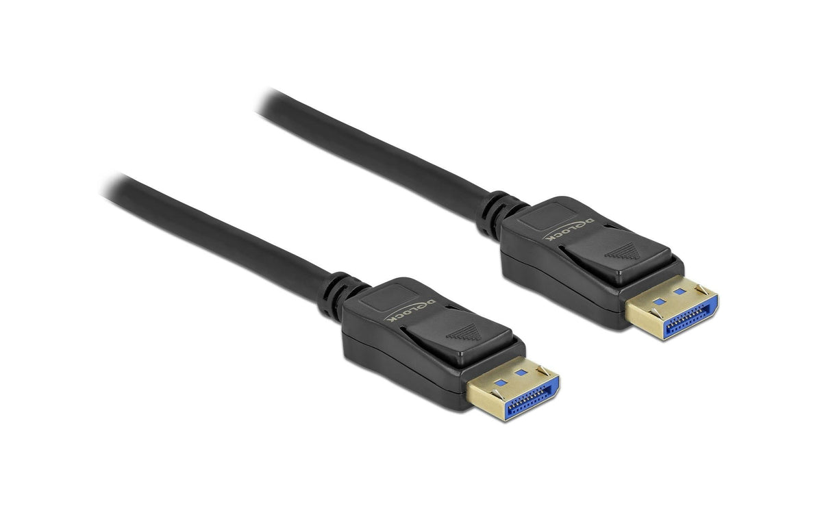 Delock DisplayPort Kabel 10K 60Hz, 54Gbps 3x Geschirmt, schwarz, 2m