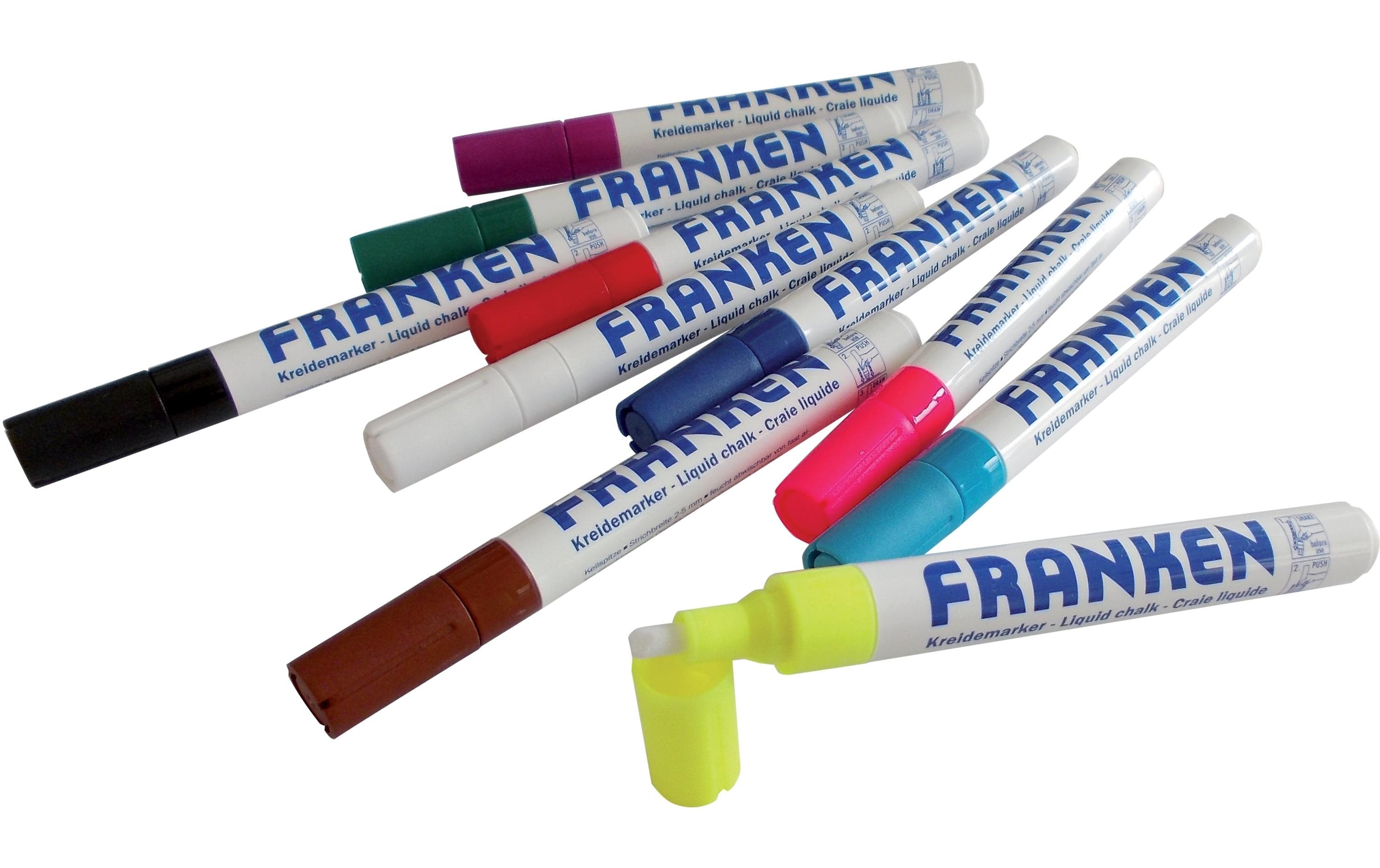 FRANKEN Kreidemarker-Set Gleichmässiger, satter Tintenfluss