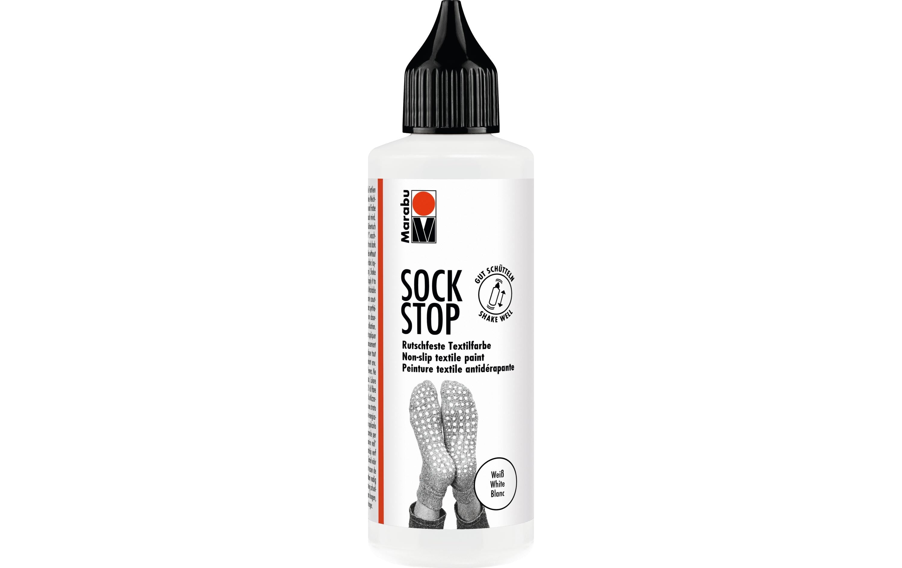 Marabu Antirutsch-Farbe Sock Stop 90 ml Weiss