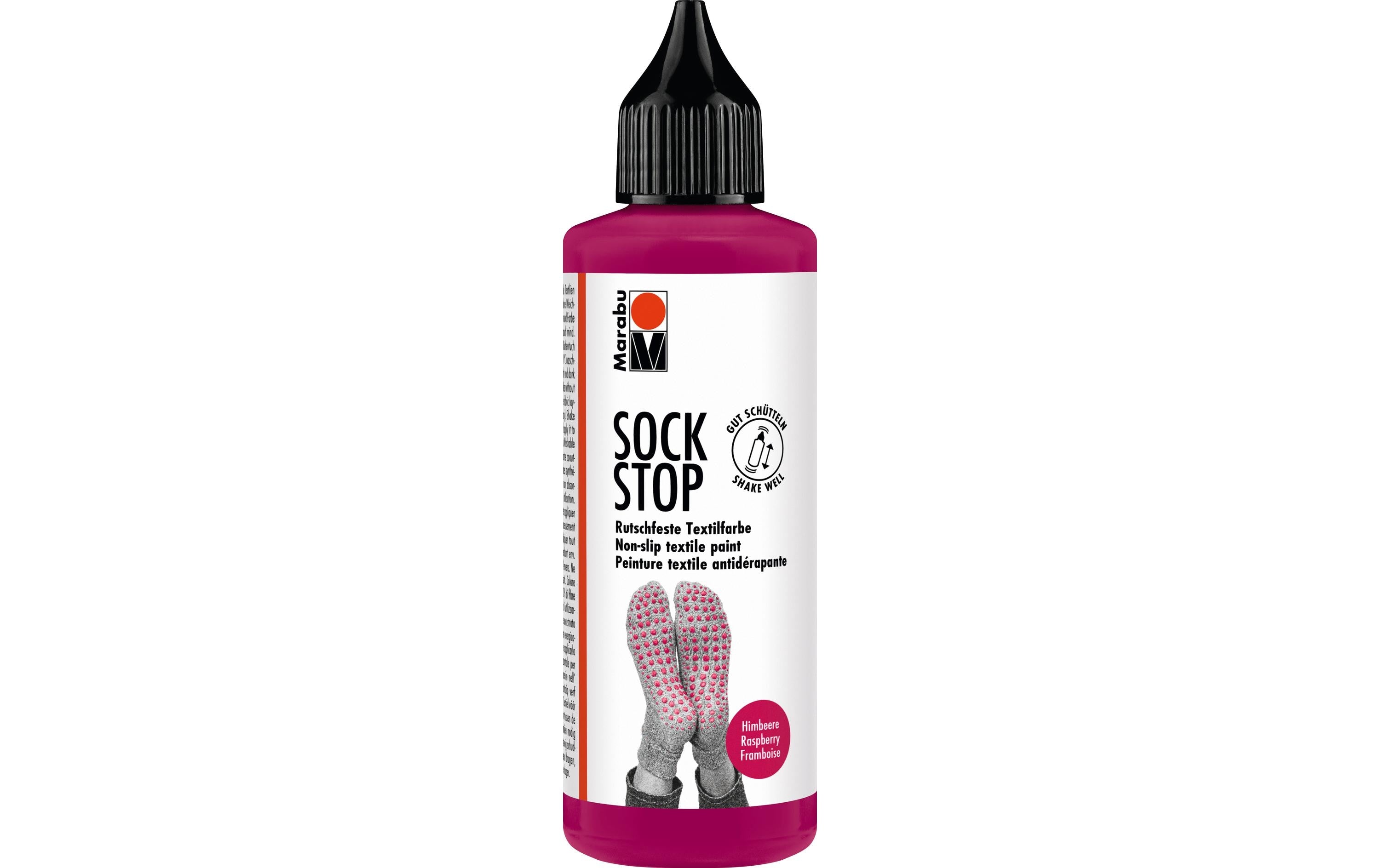 Marabu Antirutsch-Farbe Sock Stop 90 ml Himbeere