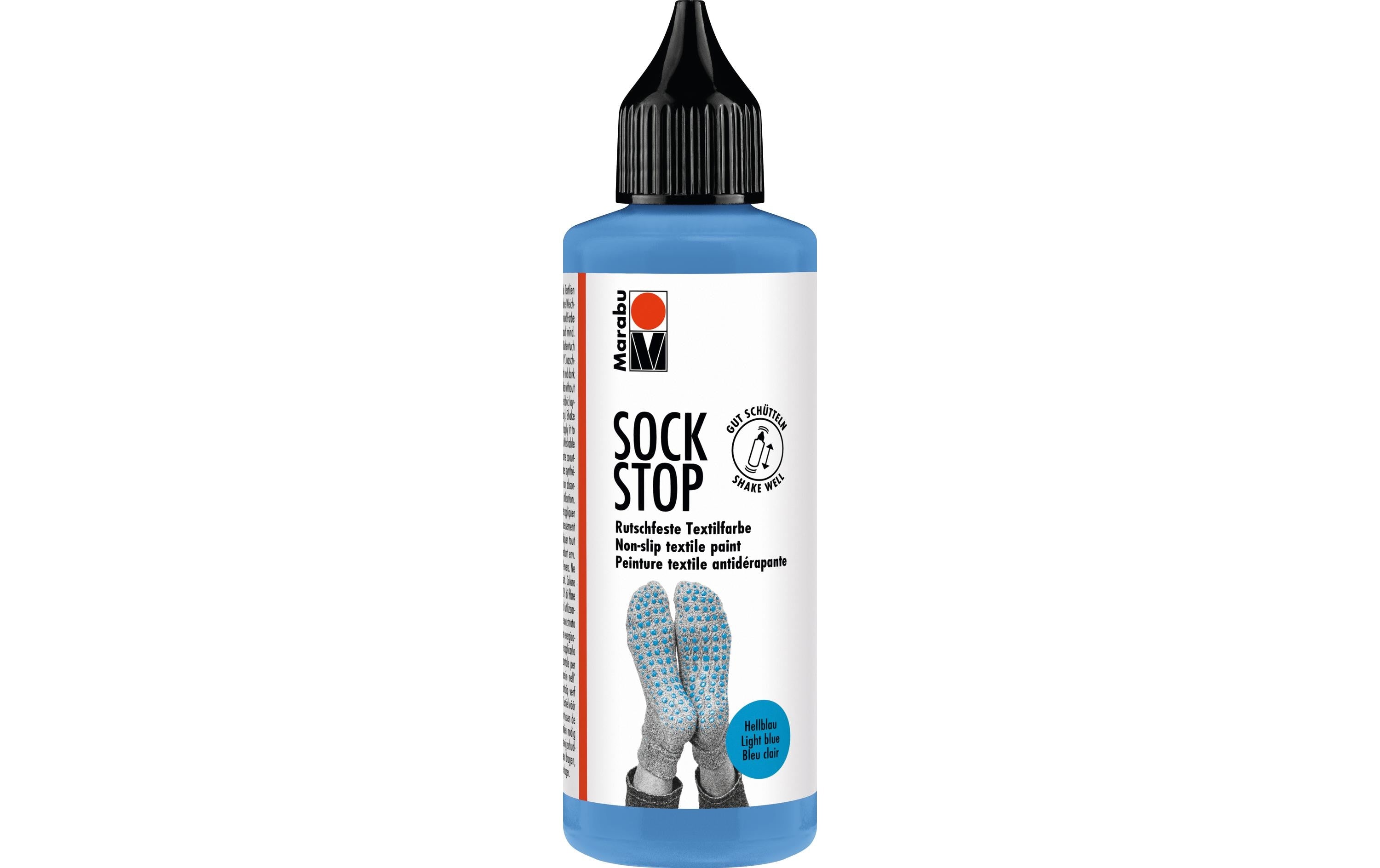 Marabu Antirutsch-Farbe Sock Stop 90 ml Hellblau