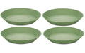 Koziol Suppenteller Connect 4er Set Ø 24cm, grün, bio-circular