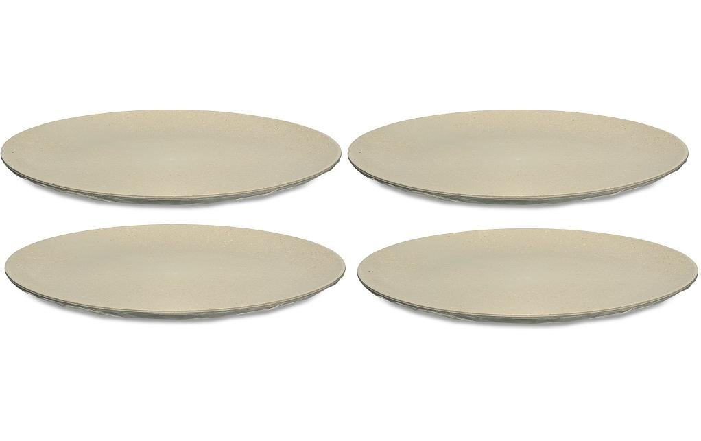 Koziol Teller Club 4er Set Ø 26cm, sand, bio-circular