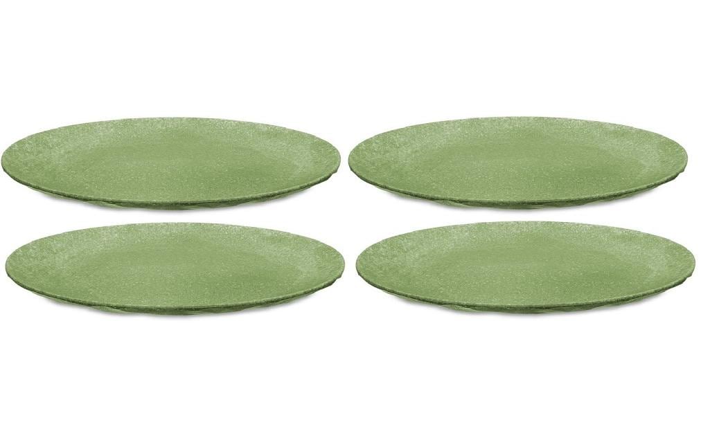 Koziol Teller Club 4er Set Ø 26cm, grün, bio-circular