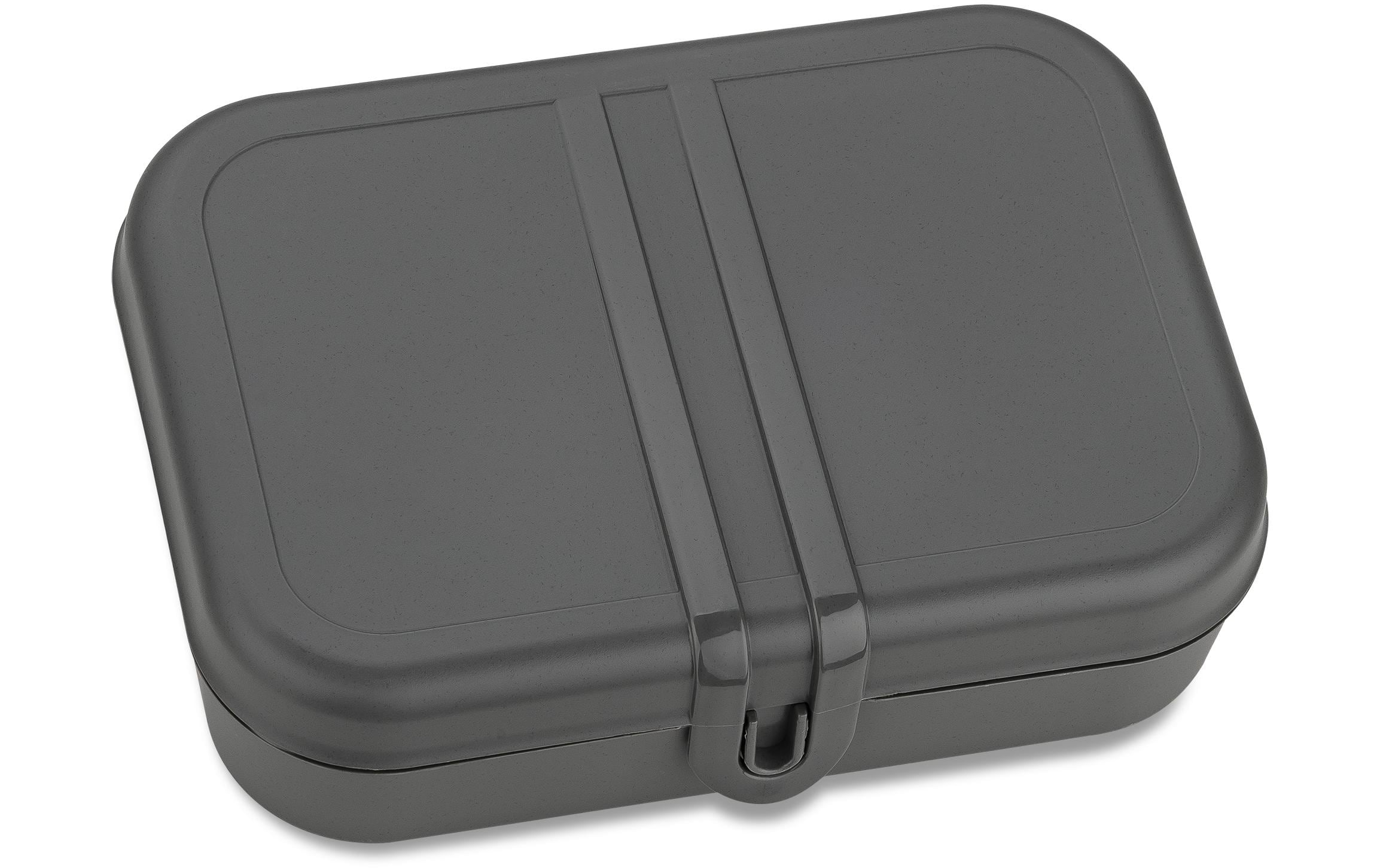 Koziol Lunchbox mit Trennsteg Pascal L 16.6x23.2x6.2cm, grau, bio-circularv