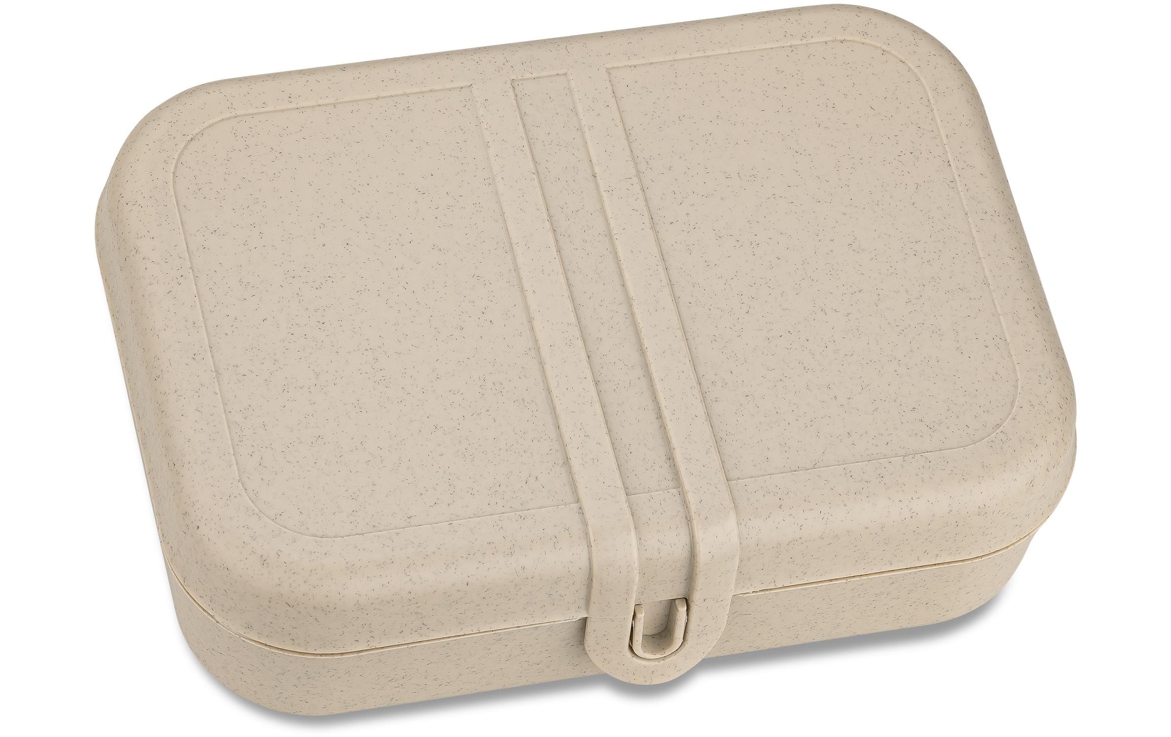 Koziol Lunchbox mit Trennsteg Pascal L 16.6x23.2x6.2cm, sand, bio-circular