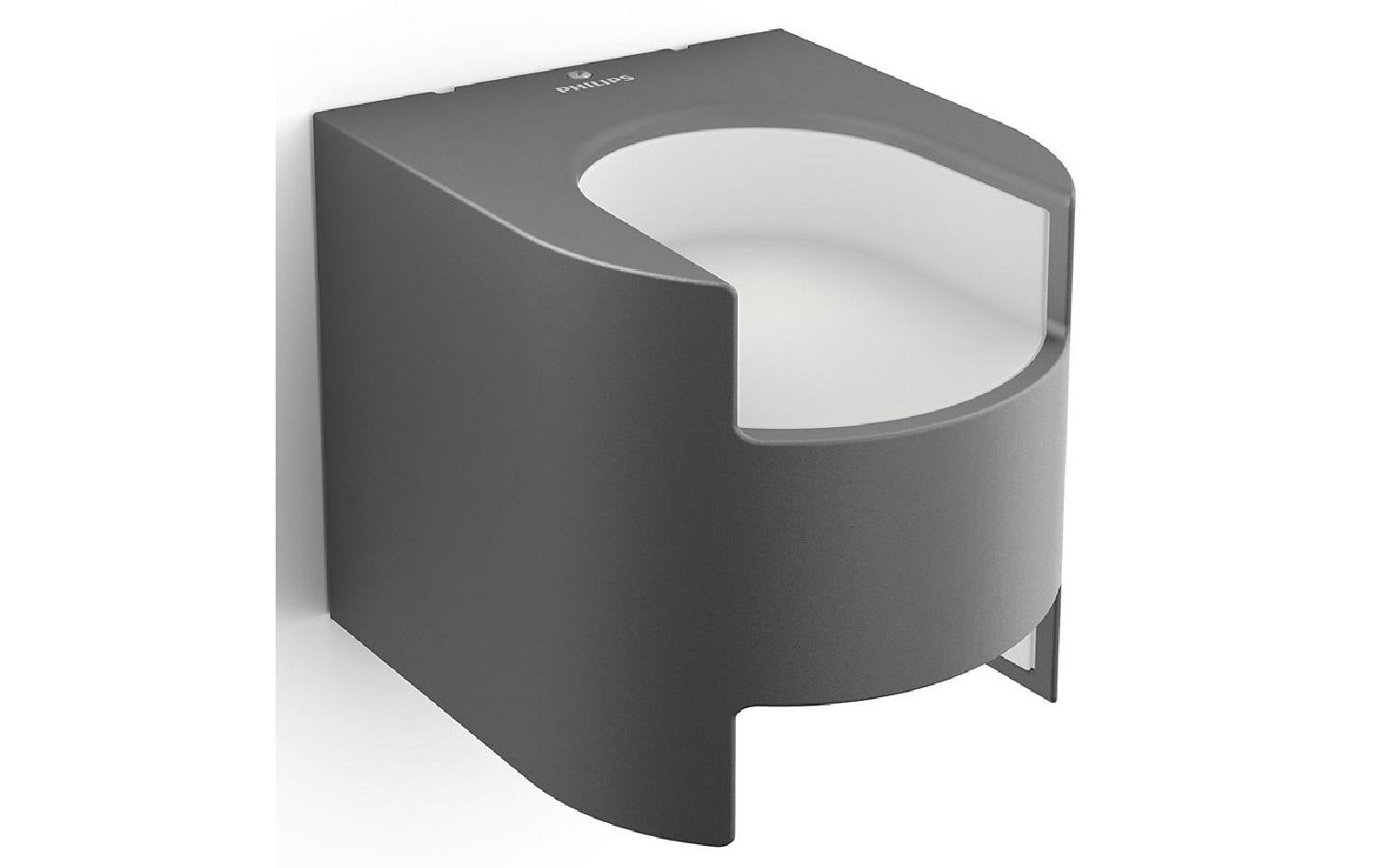 Philips Aussenwandleuchte Grass 9W, 800lm, 2700K, anthrazit