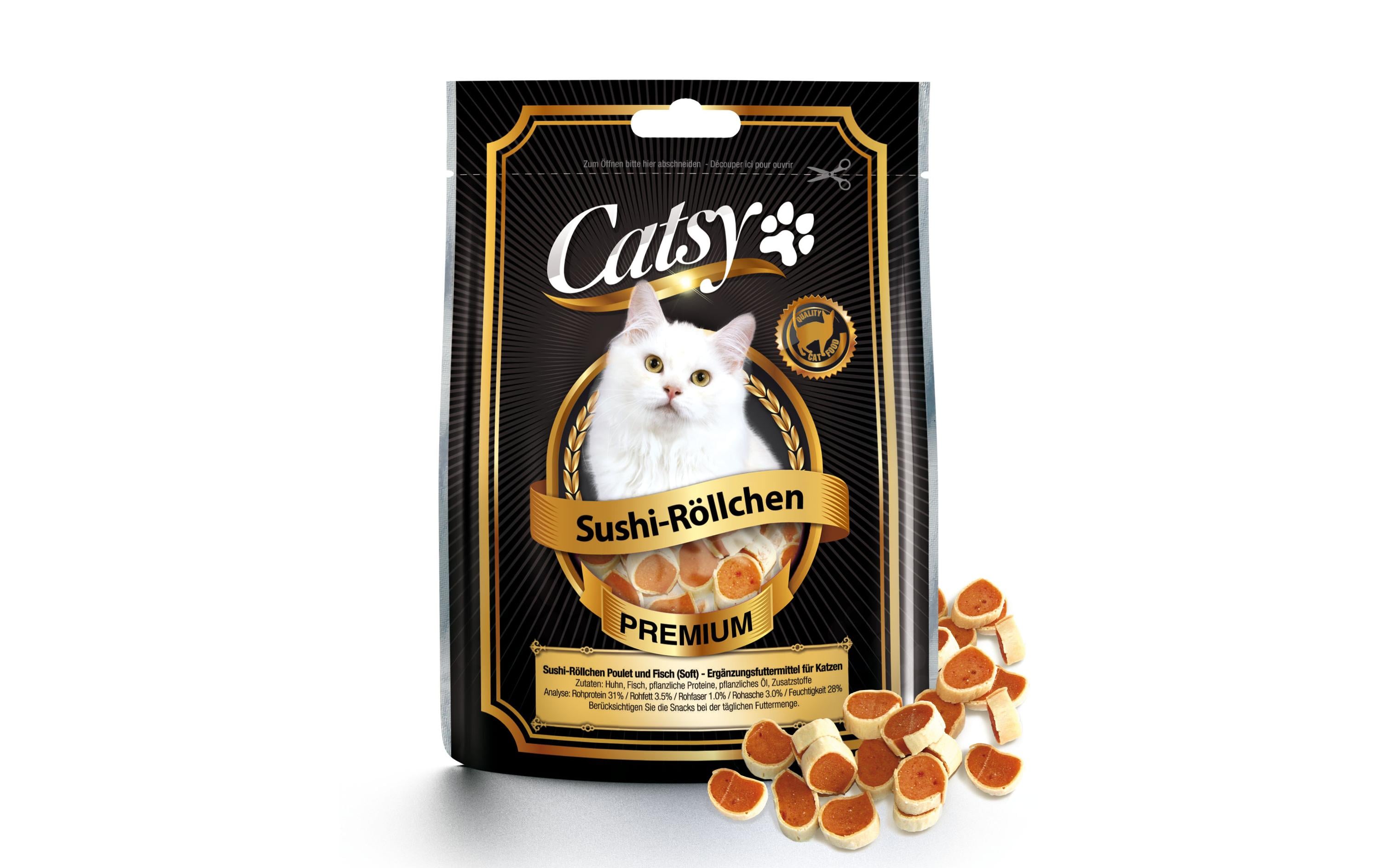 Catsy Sushi-Röllchen Poulet & Fisch 50g