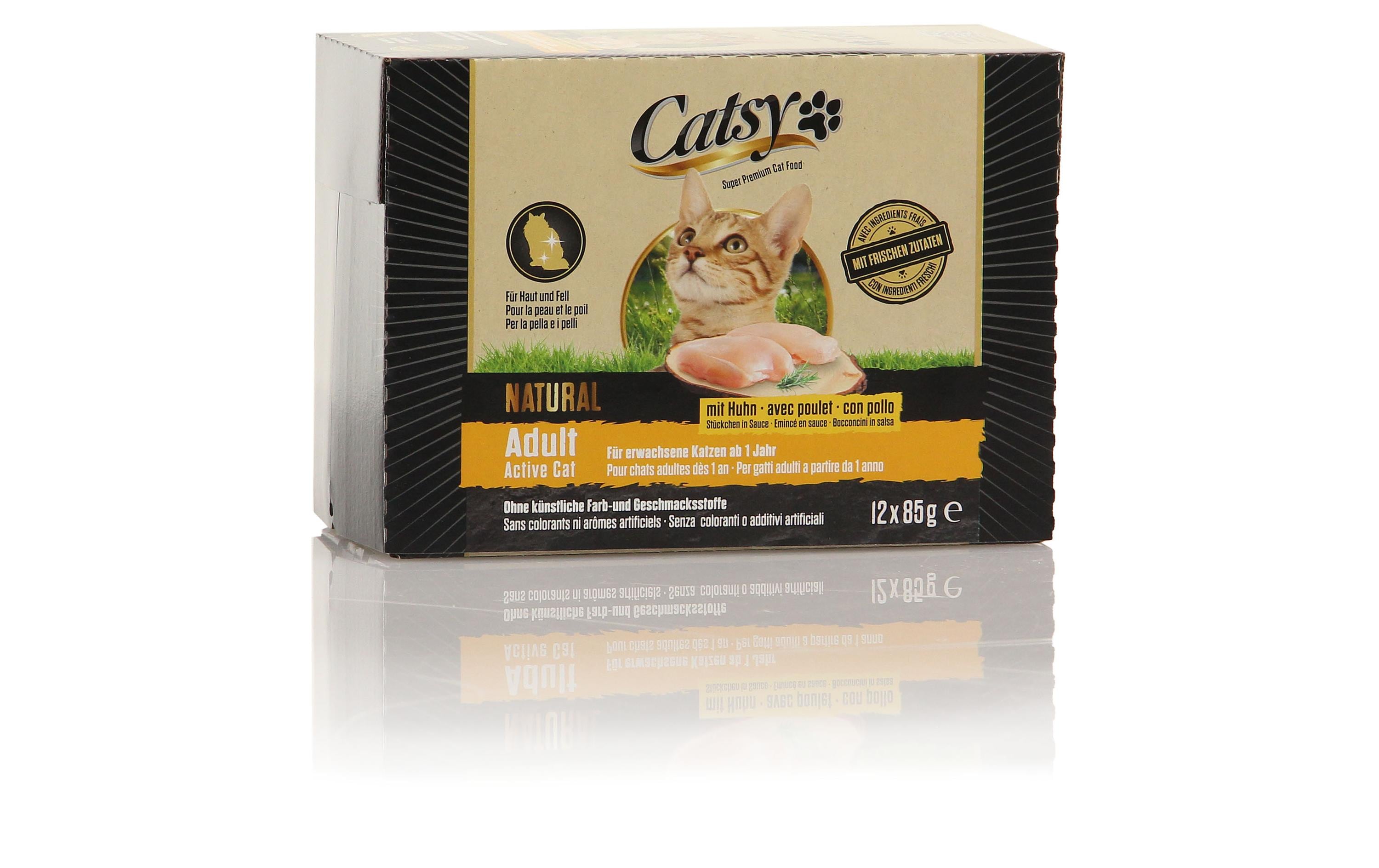 Catsy Adult Active Cat Chicken 12x85g
