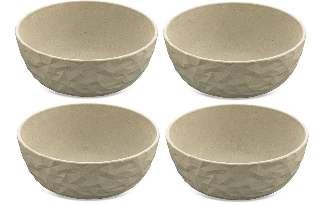 Koziol Schale Club 700ml 4er Set 6.2x16.2x6.4cm, sand, bio-circular
