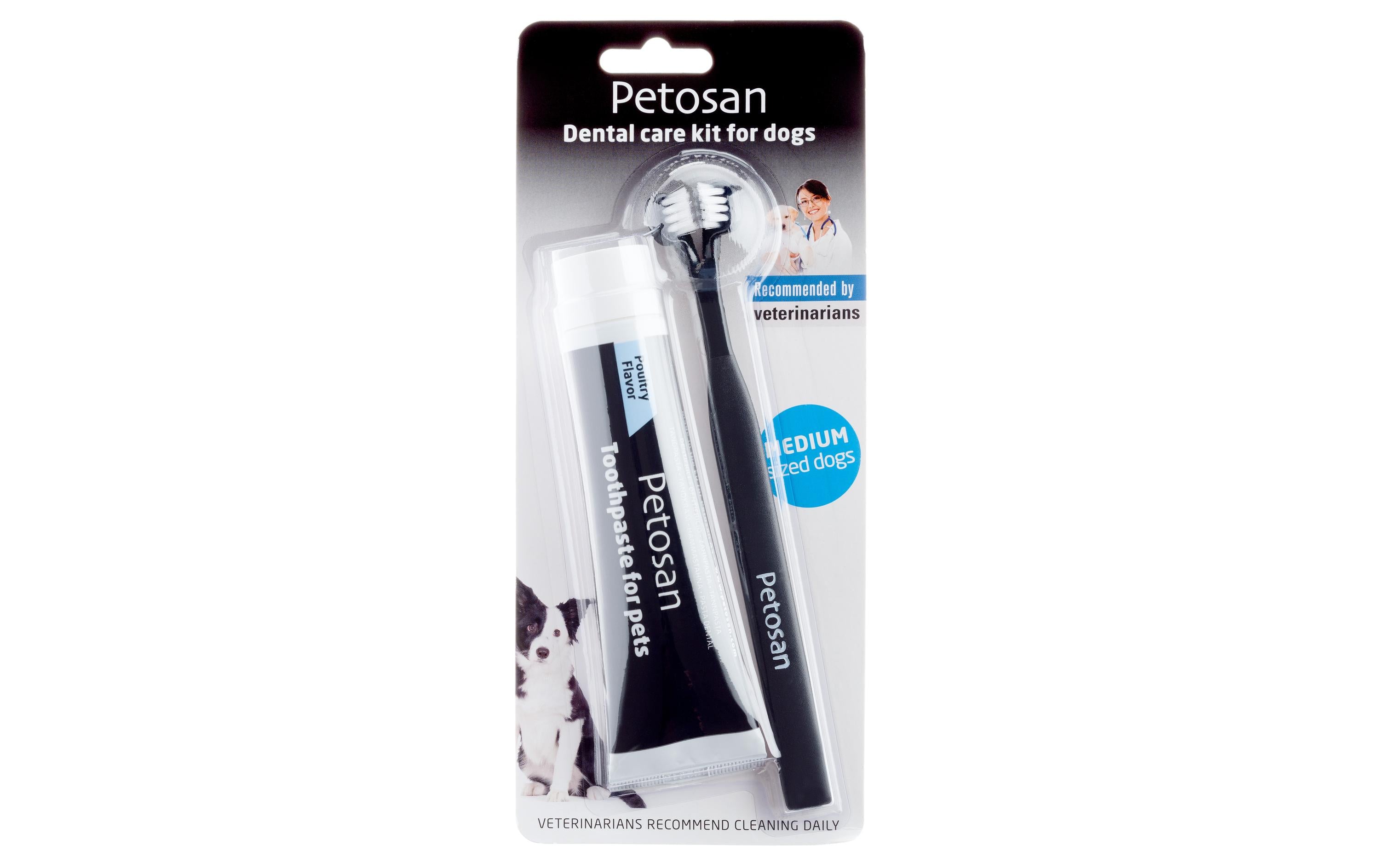 Petosan Dental Kit Zahnpasta & Bürste, M