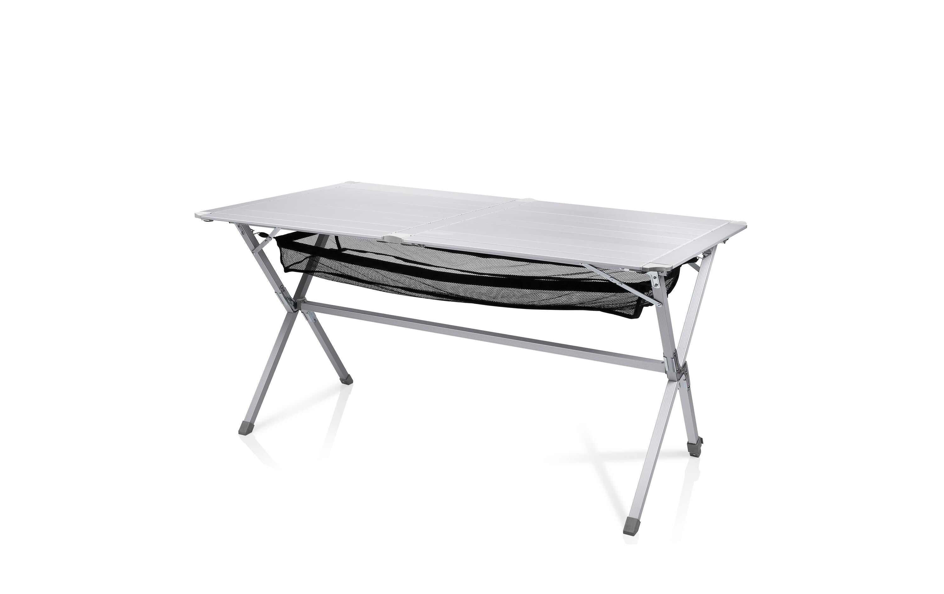 Campart Campingtisch Michigan Rollbare Tischplatte,  Aufbewahrungstasche