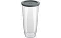 Koziol Vorratsdose Connect Dry L 2l, 13.2x12.5x24.8cm, grau, bio-circular