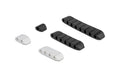 Delock Kabelhalter trapezförmig, selbstkl. Kombi Set 10 Stück, Schwarz/Weiss