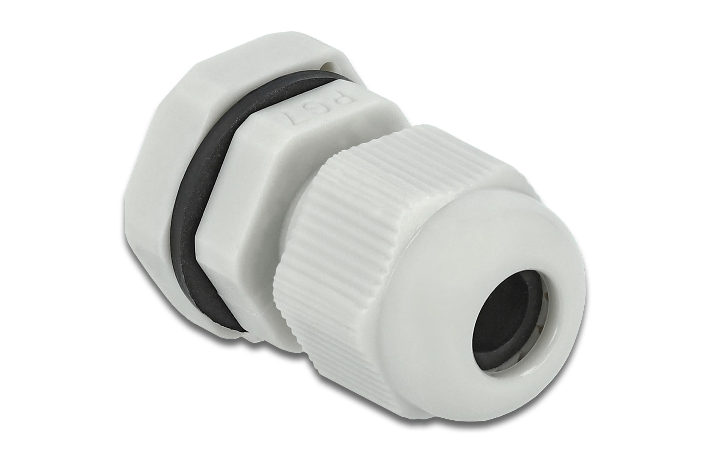 Delock Kabelverschraubung PG7 15mm IP 68, grau, 10 Stück