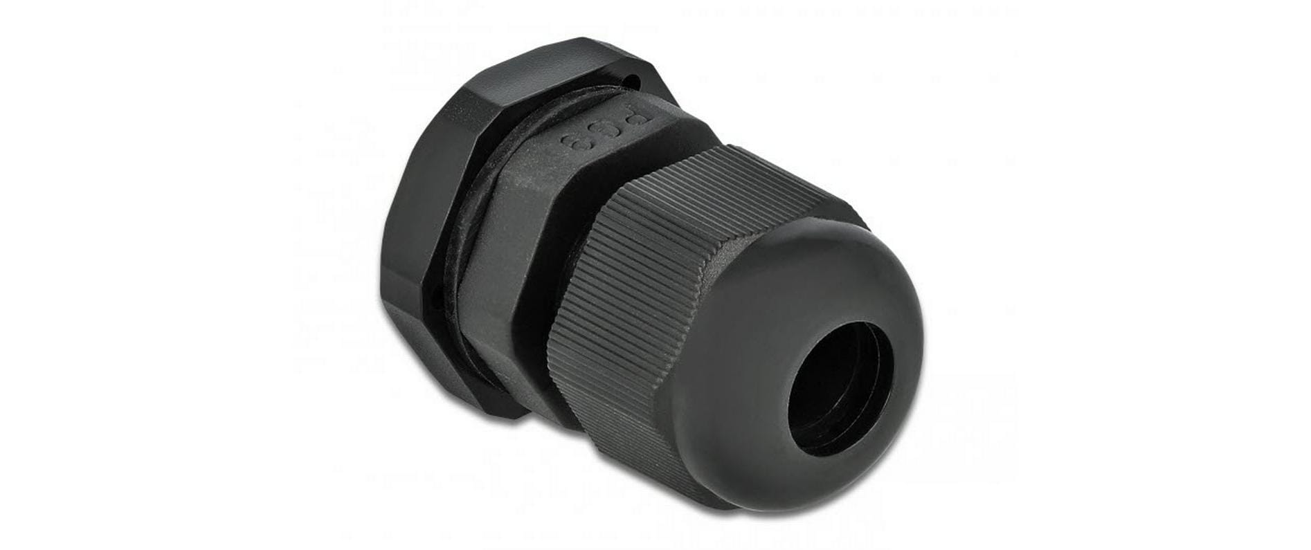 Delock Kabelverschraubung PG9 19mm IP 68, schwarz, 10 Stück