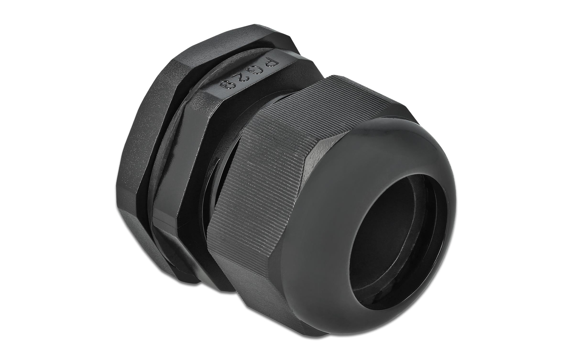 Delock Kabelverschraubung PG29 42mm IP 68, schwarz, 10 Stück