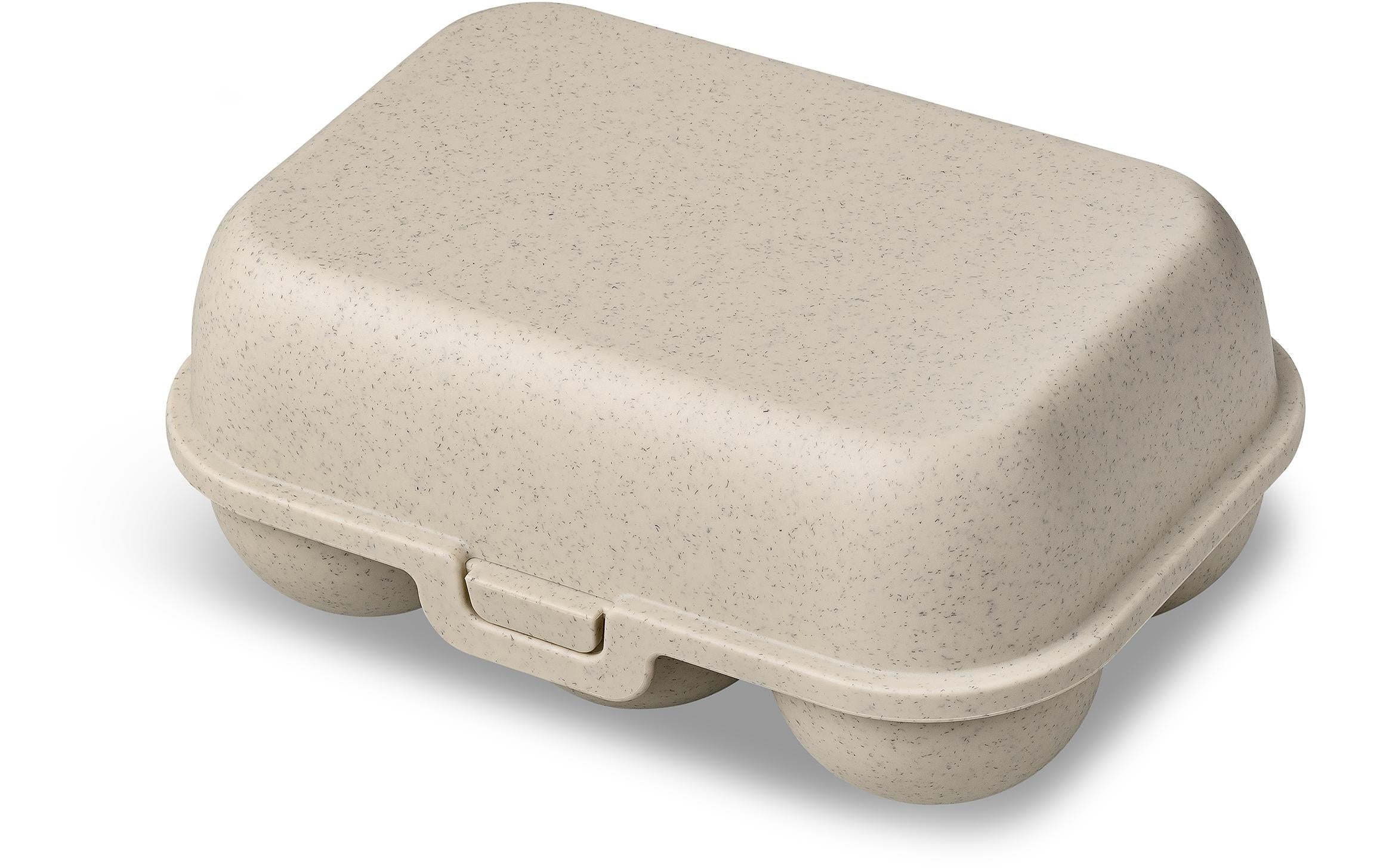 Koziol Eierbox to go mini 17x11.8x7.3cm, sand, bio-circular