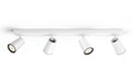 Philips Spot Paisley GU 10, 4x max. 5.5W, weiss