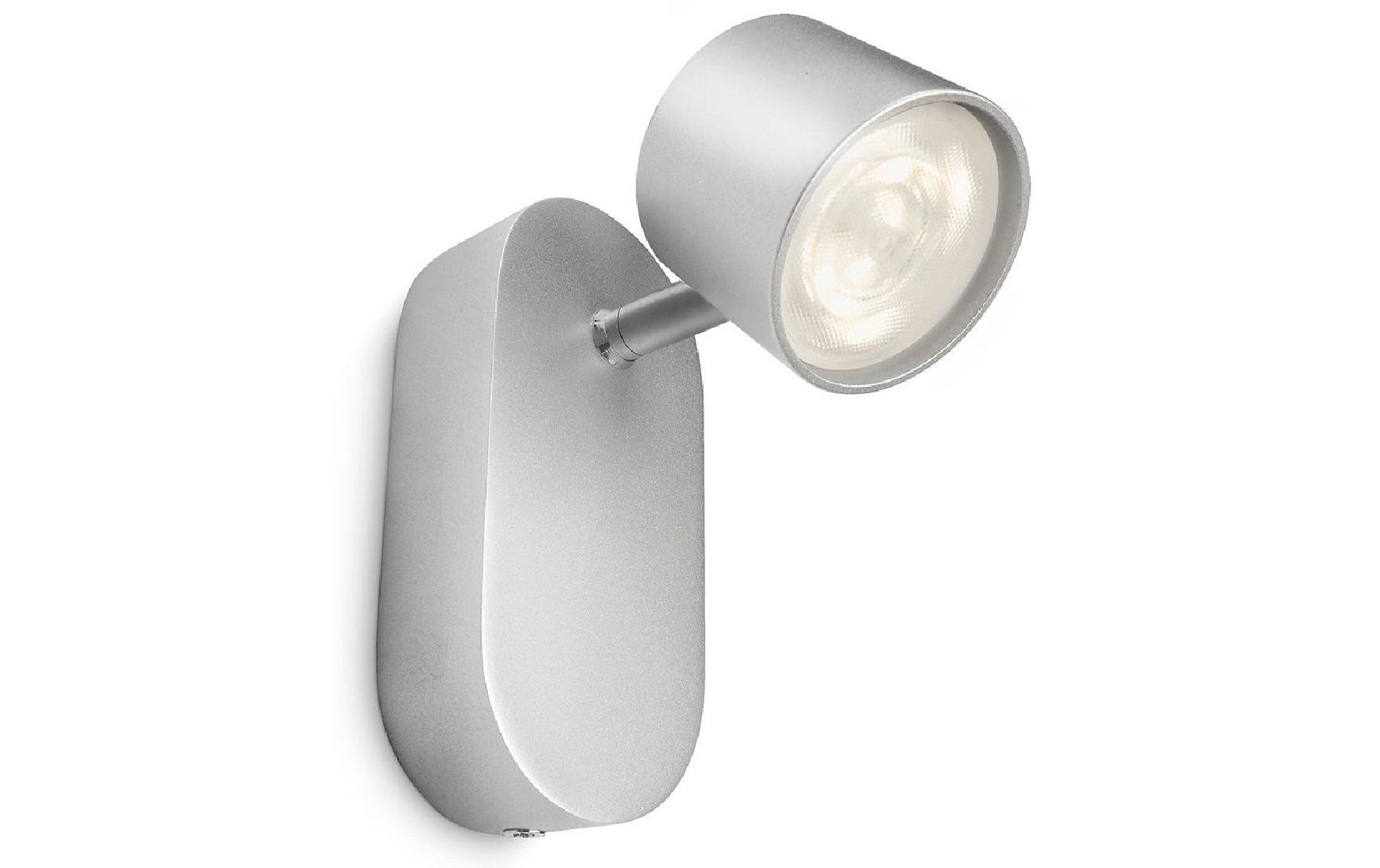 Philips Spot Star 4.5W, 500lm, 2700K, aluminium