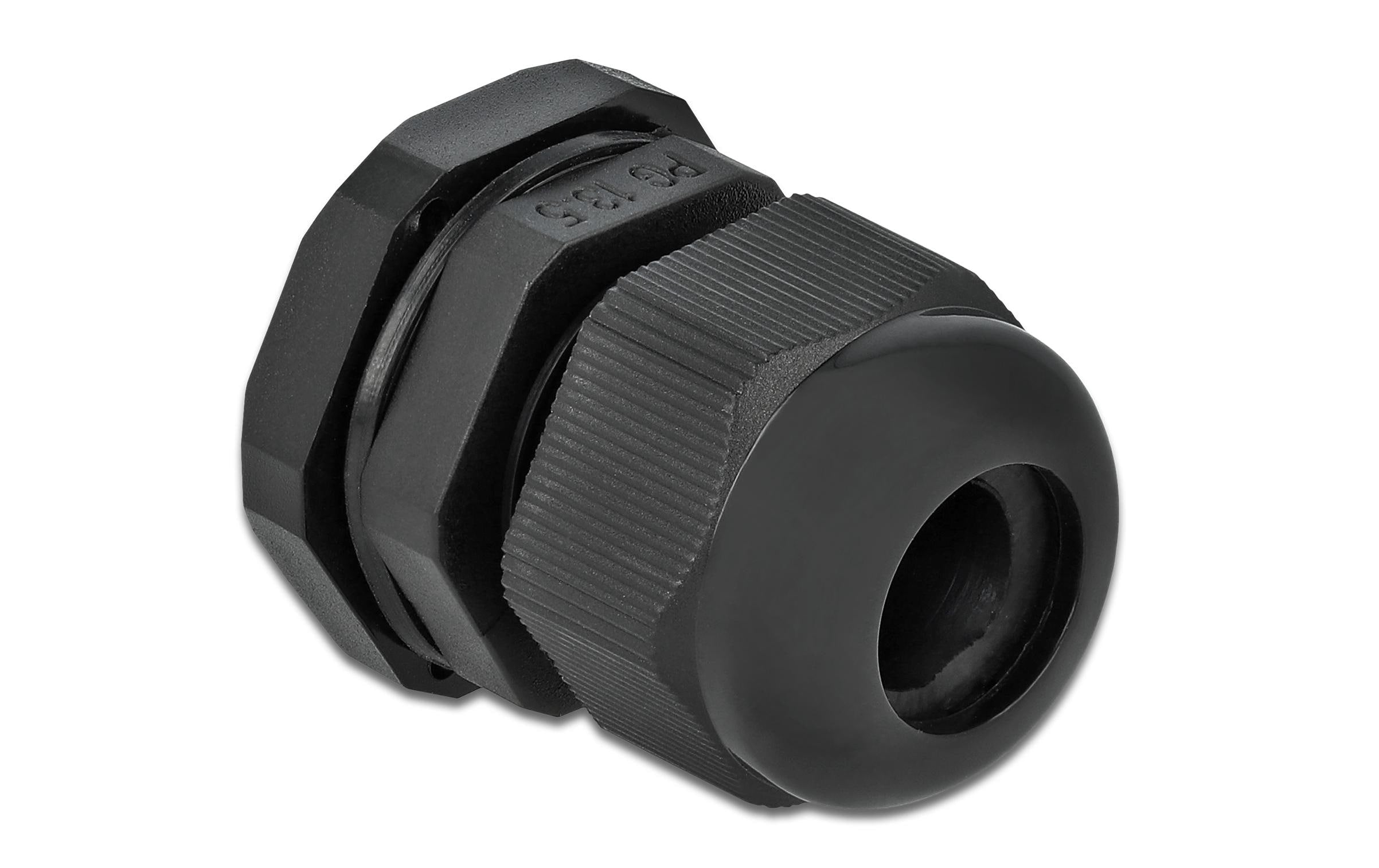 Delock Kabelverschraubung PG13 24mm IP 68, schwarz, 10 Stück