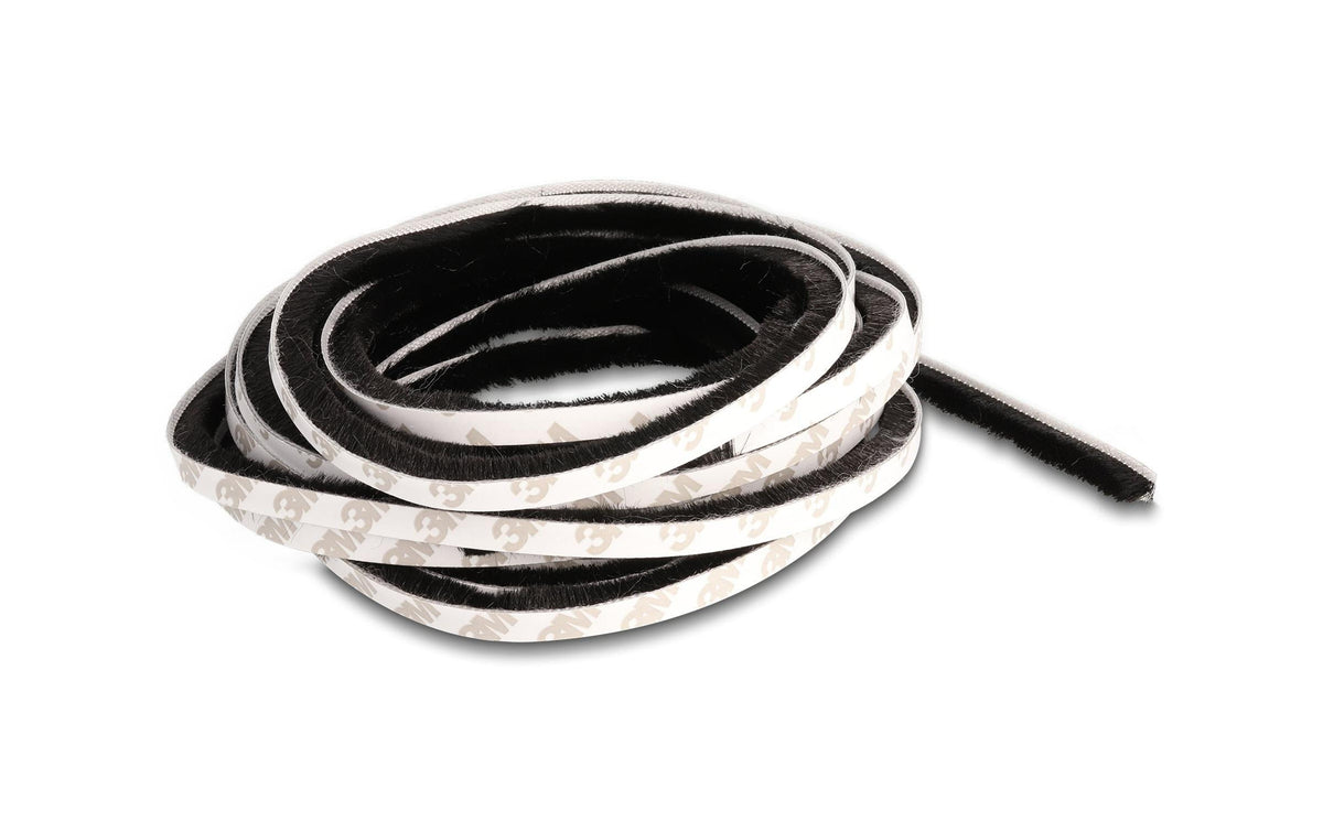 Delock Bürstenstreifen 8mm - 5m Länge selbstklebend, schwarz