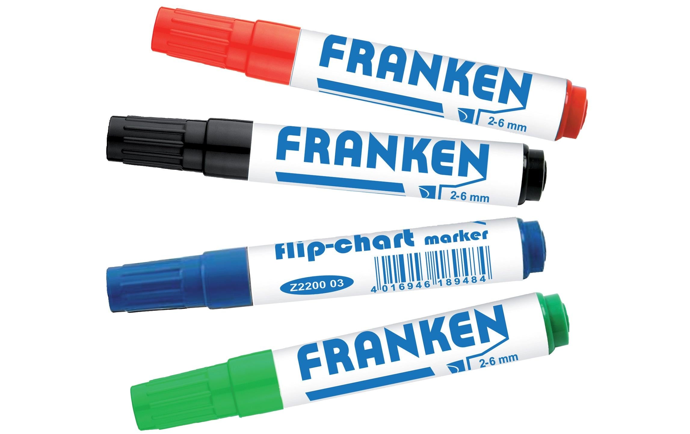 FRANKEN FlipchartMarker Gleichmässiger, satter Tintenfluss