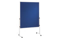 FRANKEN Moderationstafel ECO, 120 x 150 cm blau/Filz, einteilig